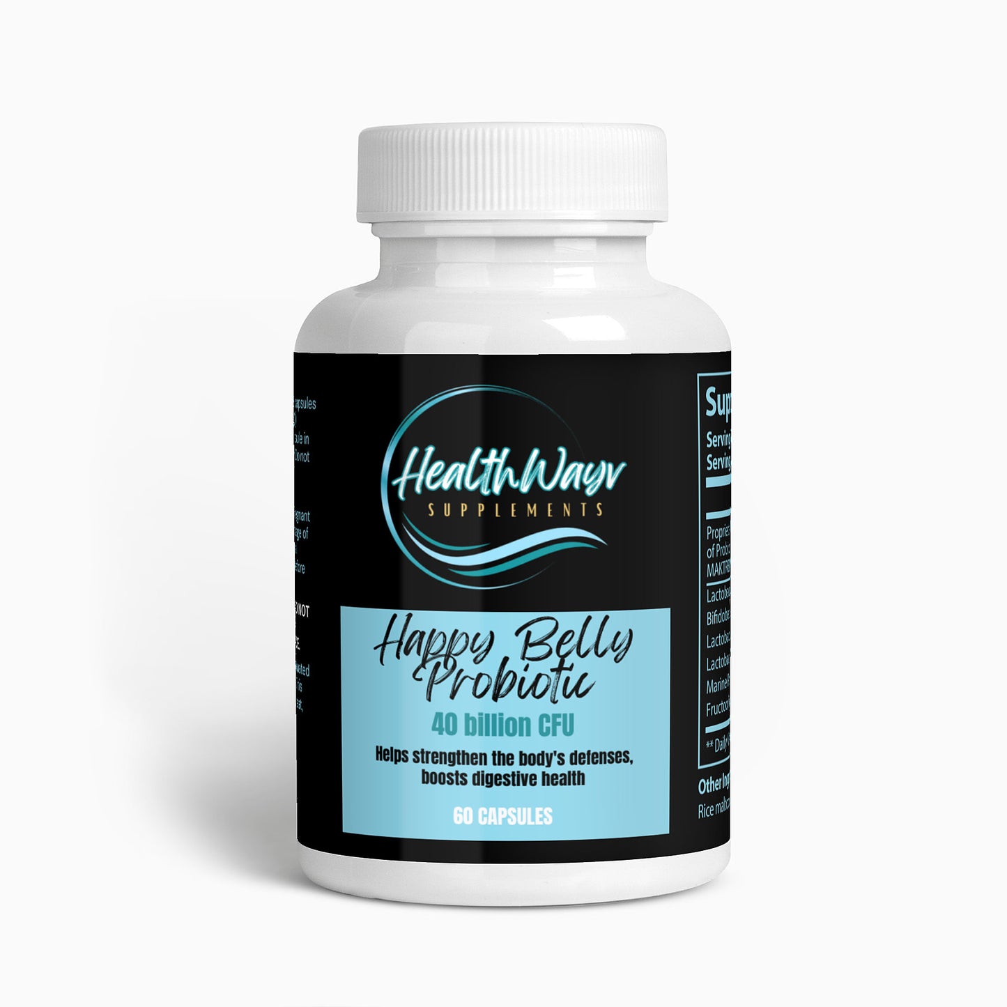 Happy Belly Probiotic 40 Billion with Prebiotics